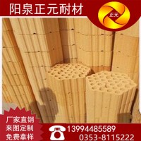 山西陽(yáng)泉焦?fàn)t用熱風(fēng)爐用蓄熱式格子磚粘土磚